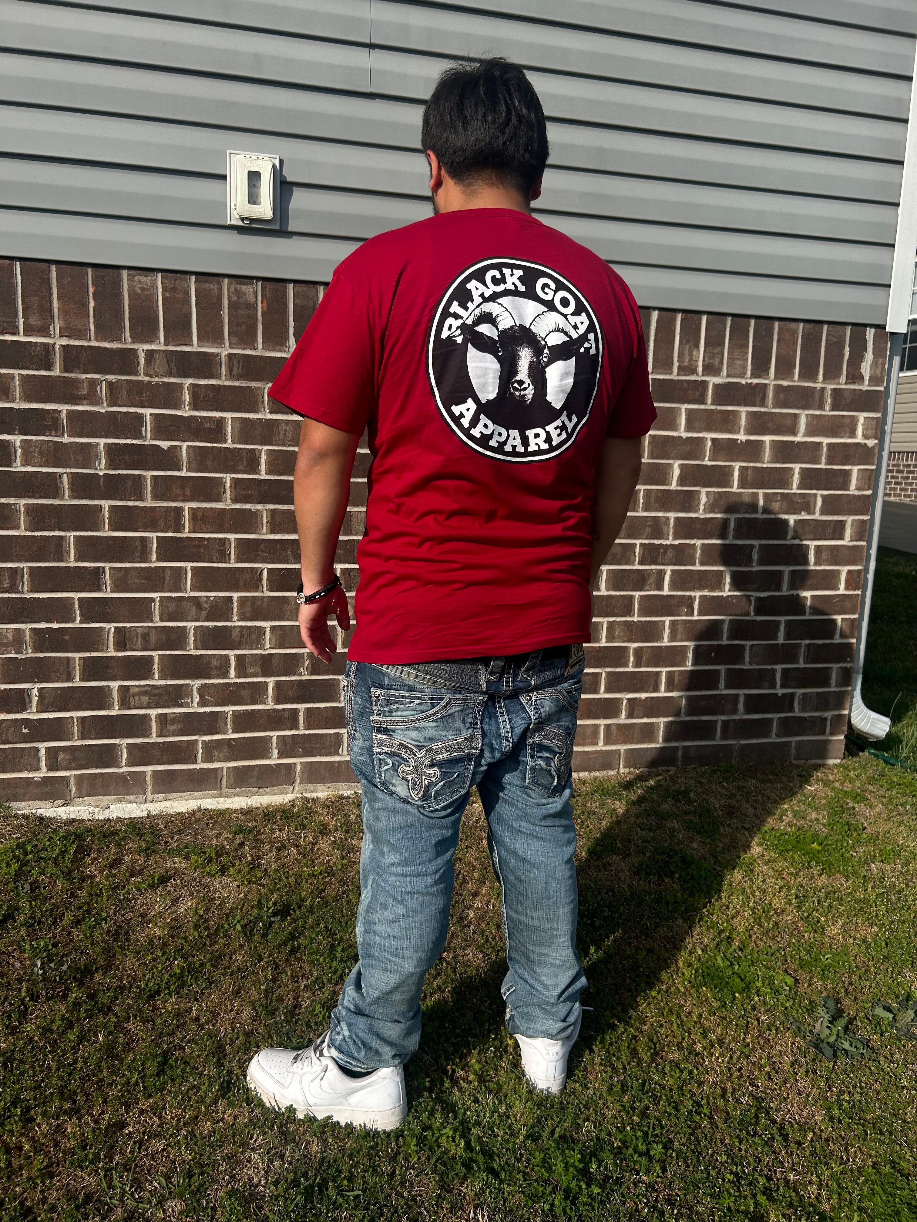 Red BlackGoatApparel short sleeve shirt
